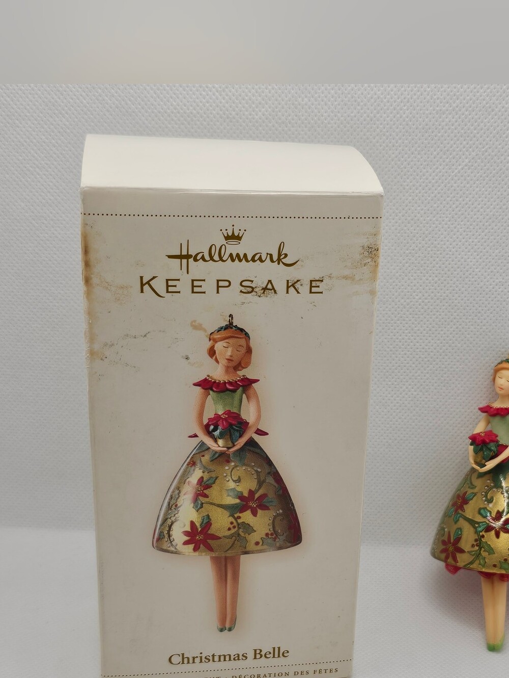 Hallmark Keepsake Ornament Christmas Belle 2006 Box girl flower princess bell dr